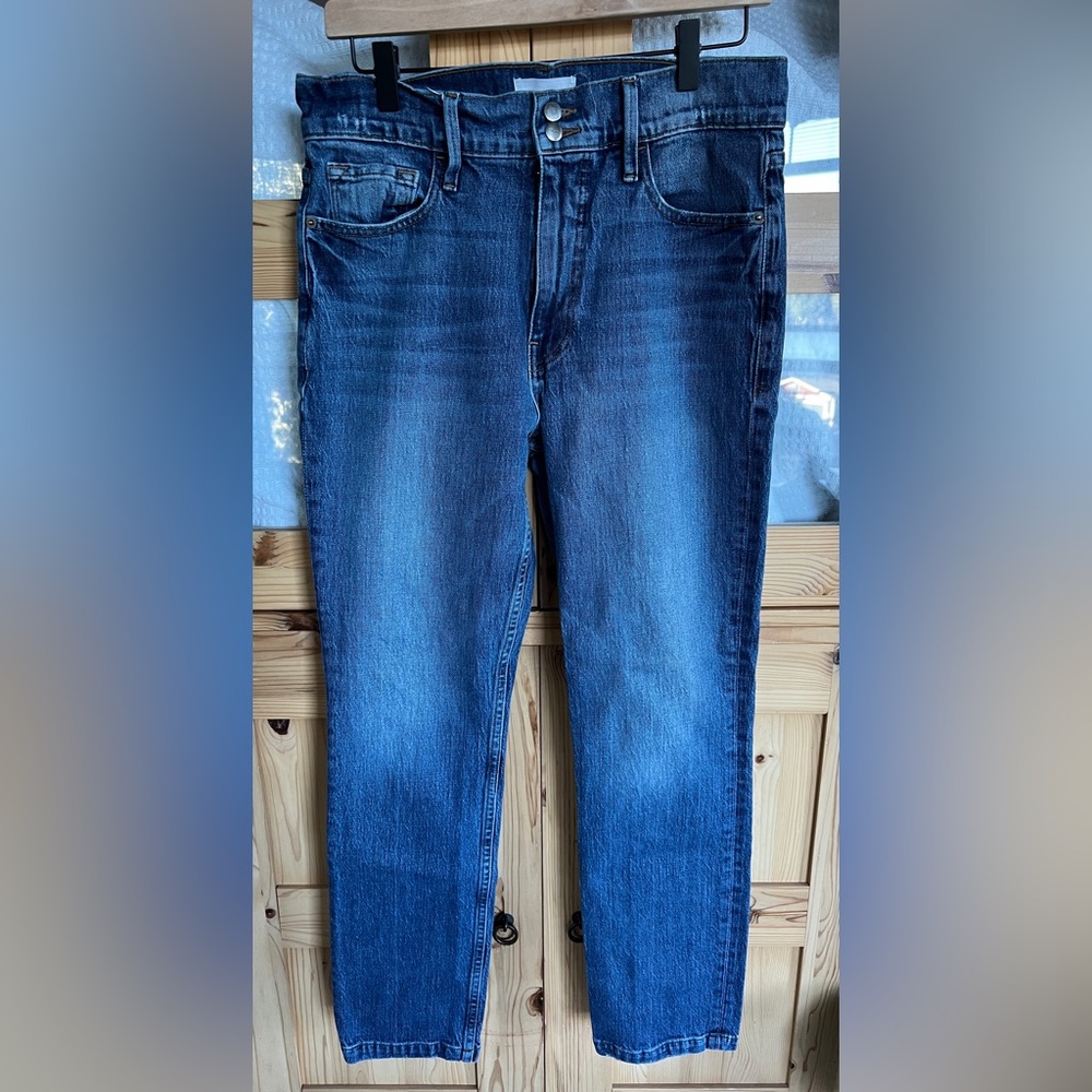Frame Denim Women's Blue Straight Leg Jeans